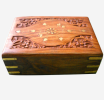 0007 wooden carved box